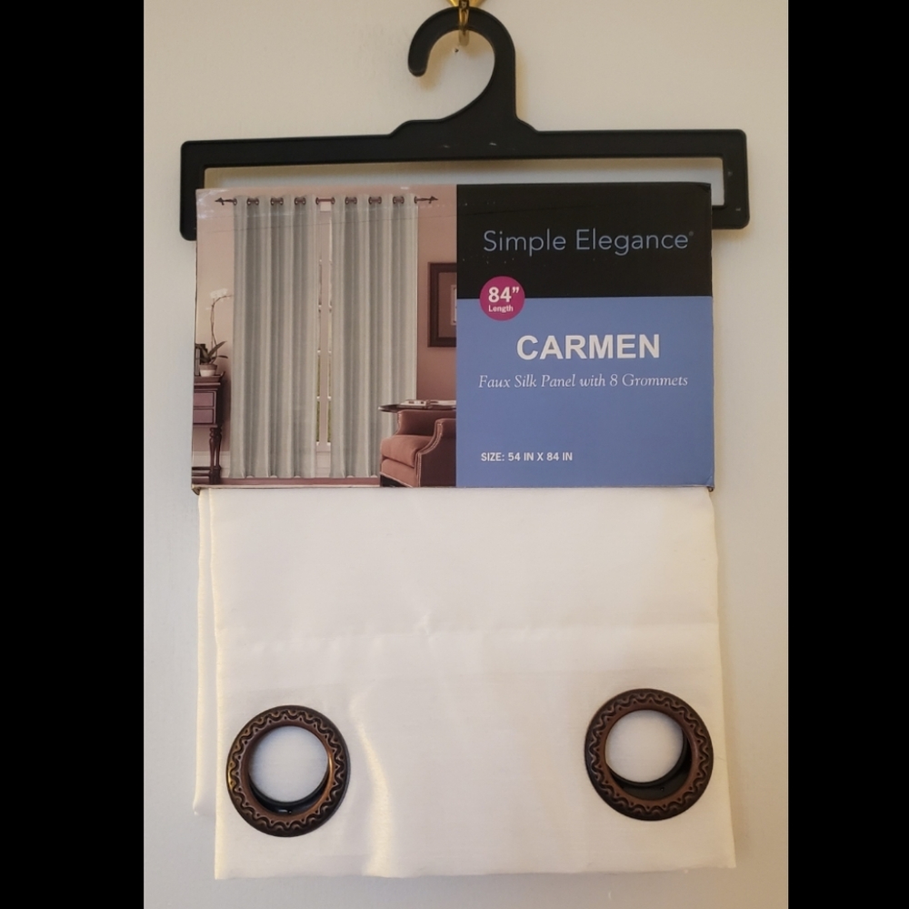 NWT Simple Elegance 84" Curtain Panel